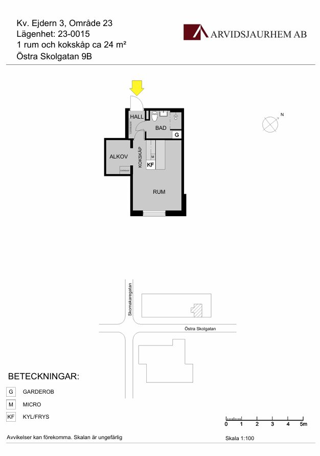Östra Skolgatan 9 B, 1 Tr, 933 31, ARVIDSJAUR