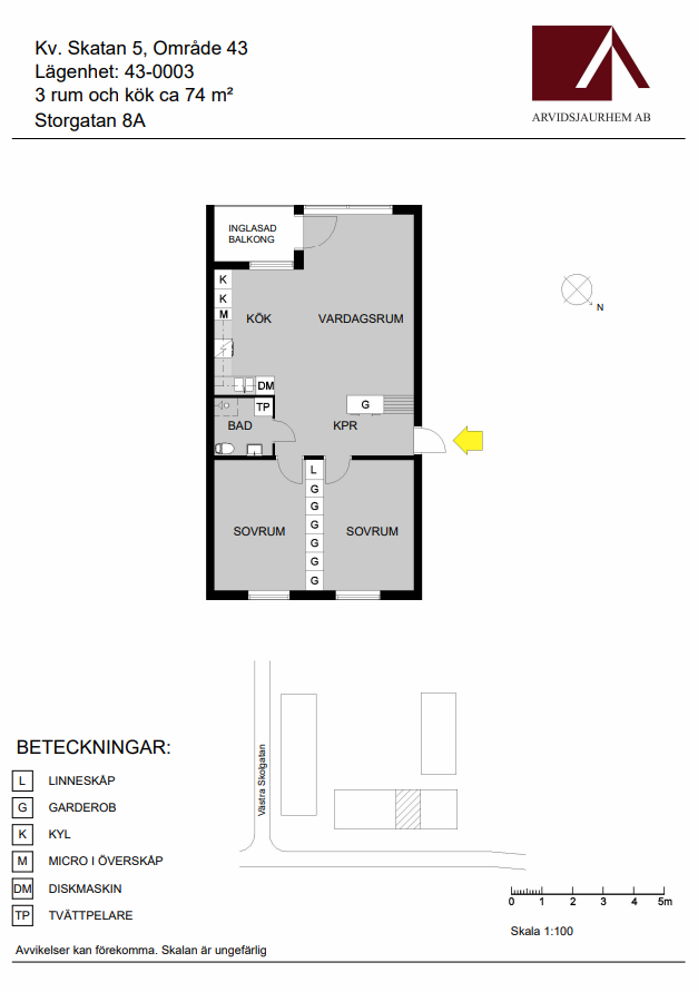 Storgatan 8 A, 1 Tr, 933 31, ARVIDSJAUR