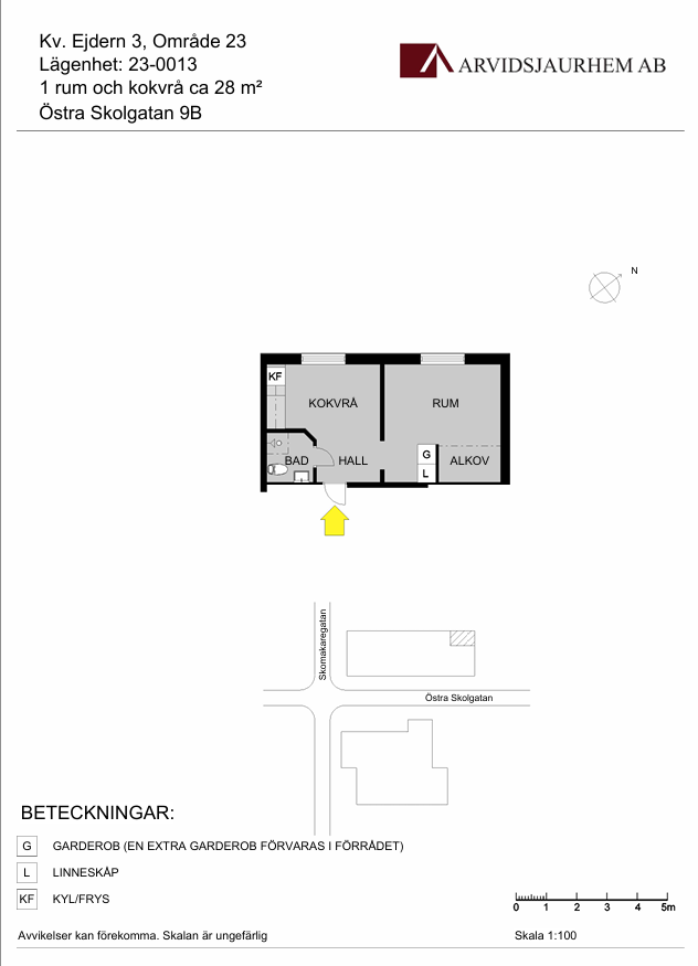 Östra Skolgatan 9 B, 1 Tr, 933 31, ARVIDSJAUR
