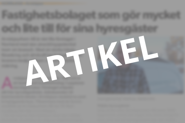 dagens bygg artikel puff nyhet om att företaget finns med i en artikel